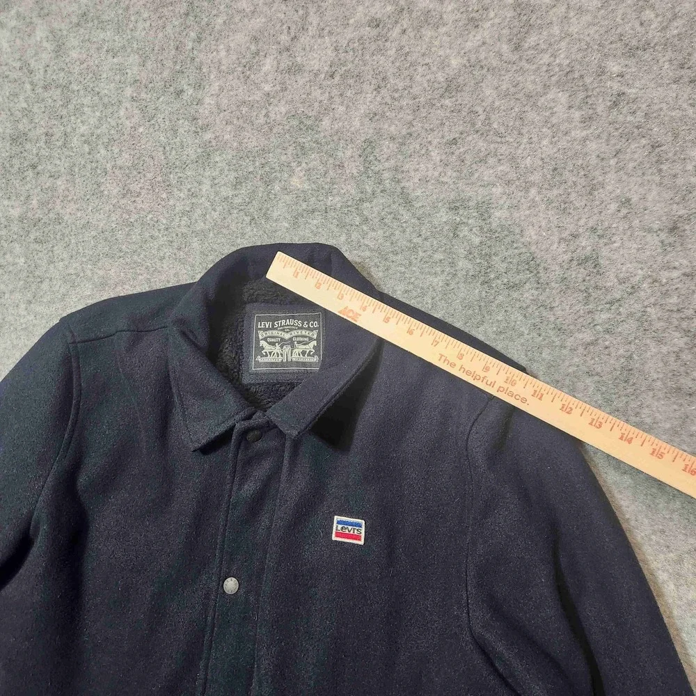 Levi's‎ Mens Wool-Feel Jacket Sherpa Fleece Lined Coat Sz Large
